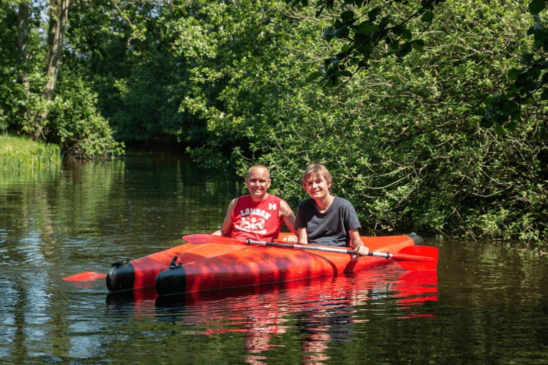 Chalet 'T Rijsterbos Op Camping Met Zwembad!别墅 外观 照片