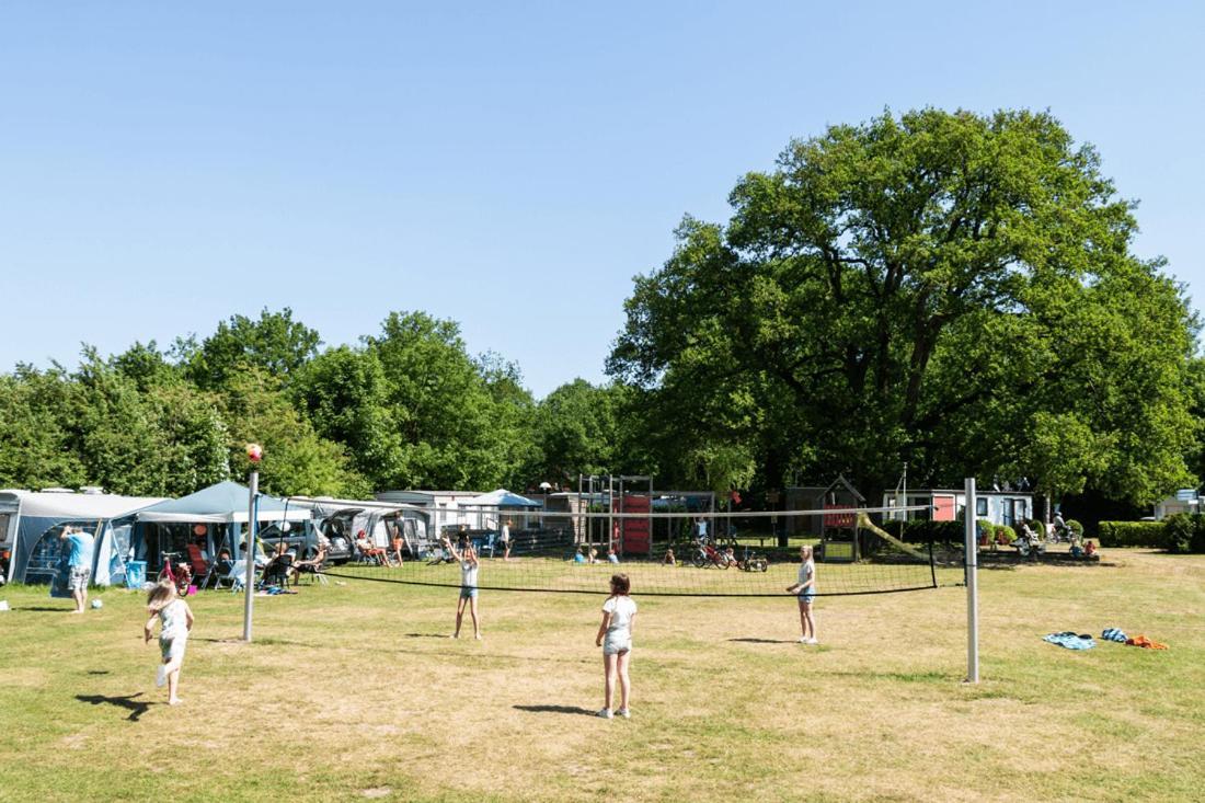 Chalet 'T Rijsterbos Op Camping Met Zwembad!别墅 外观 照片